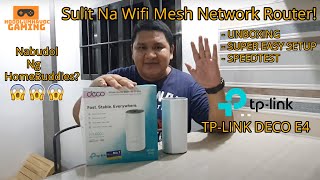 Sulit Na Whole Home Mesh WiFi System  TPLink Deco E4 AC1200 [upl. by Okiram]