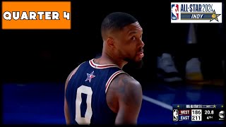 2024 NBA AllStar Game  East vs West  Fourth Quarter Full Highlights [upl. by Jacenta]