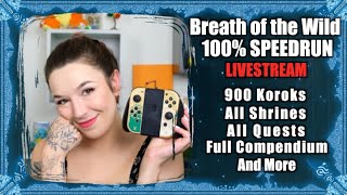 Breath of the Wild 100 SPEEDRUN  LIVESTREAM [upl. by Esadnac]