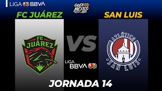 Resumen  Juárez vs Atlético San Luis  LIGA BBVA MX  Grita México A21  Jornada 14 [upl. by Akehsay977]