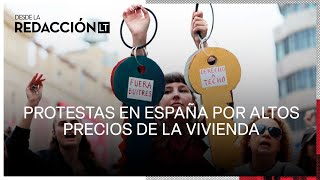 Miles protestan por los altos precios de la vivienda en España [upl. by Niawd841]