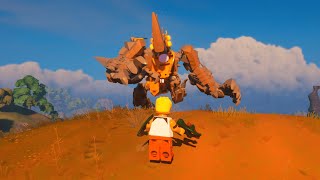 How to Defeat Sand Brute Boss Fight in LEGO Fortnite [upl. by Anaeco]