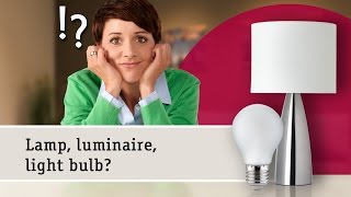 Lamps or luminaires – the difference simply explained [upl. by Grew]