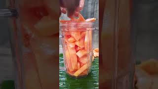 Papaya juice drink fruit shorts [upl. by Ylro]