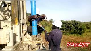 Drilling process  Water Borehole Drilling Uganda Company  Pakast Technical Services [upl. by Martica]