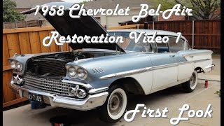 1958 Chevrolet Bel Air Restoration Video 1 of 12 [upl. by Clemmie]