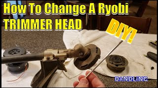 How To Replace A Ryobi Trimmer Head DIY amp Save [upl. by Kentigerma]