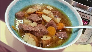 Large Family Instant Pot Beef Stew  Electric Pressure Cooker Recipes [upl. by Aluin]