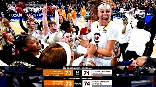 South Carolina Womens Basketball Excitement as Kamilla Cardosos 3point Put Them in the SEC Final [upl. by Ahsen907]