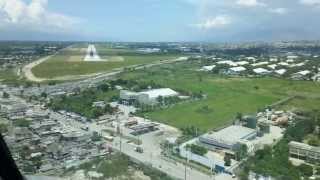 Amazing PortauPrince MD80 Cockpit Video MTPP Toussaint Louverture International Haiti HD720p [upl. by Euqinom]