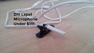 Best DIY LapelClipOnLav Microphone for 1 [upl. by Carlstrom]