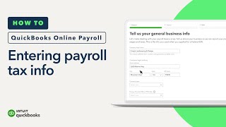 How to enter your payroll tax info in QuickBooks Online Payroll [upl. by Aitsirk398]