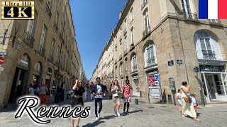 🇫🇷Rennes Summer Walk  Rue dOrléans 【4K 60fps】 [upl. by Bernette287]