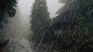 Rain Sounds For Sleeping  99 Instantly Fall Asleep With Rain And Thunder Sound At Night [upl. by Yelloh]