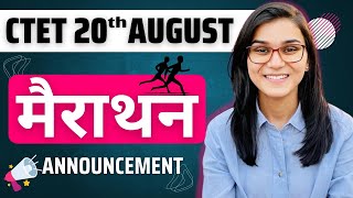 CTET August 2023  Marathon Announcement by Himanshi Singh [upl. by Yecal282]