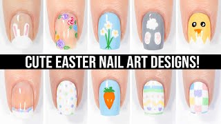 Cute Nail Art 2024 🐰 Easy Easter Nail Art Design Compilation [upl. by Arutnev]