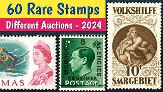 Rare Valuable Stamps Seen At Auctions 2024  World Old Postage Stamps Review amp Value [upl. by Genevra]