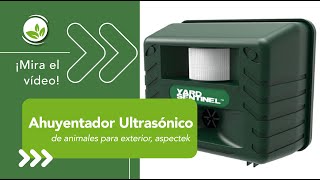 Ahuyentador Ultrasónico De Animales Para Exterior Aspectek [upl. by Hull]