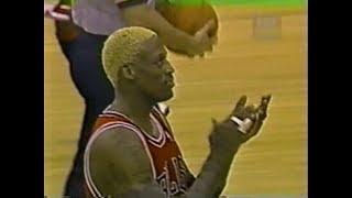 Dennis Rodman 6pts20rebs4stls vs Cavaliers 1998 [upl. by Ataliah540]