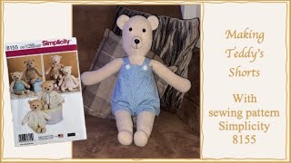 Sewing Shorts for Teddy from simplicity pattern 8155 [upl. by Carnes]