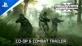 Helldivers 2  Coop and Combat Trailer  PS5 amp PC Games [upl. by Queston]