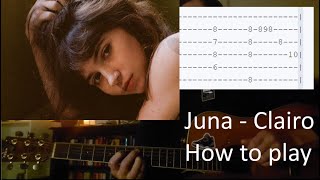 Juna by Clairo on guitar in under a minute mini tab [upl. by Eded]