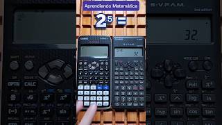 POTENCIAS con la CALCULADORA CIENTÍFICA 😎 [upl. by Ahtelra]