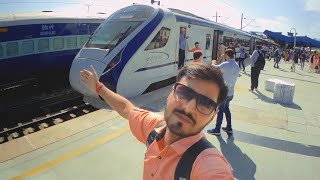 New Delhi Katra Vande Bharat Express 1st day journey 🚄 [upl. by Ruscio]