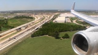 Incredible Reverse Thrust Spectacular HD 757 Landing In Dallas [upl. by Findlay]