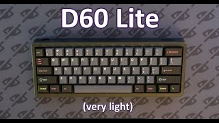 BEST NEW ENTRY LEVEL KEYBOARD  KBDFans D60 Lite Sound Test [upl. by Heller83]