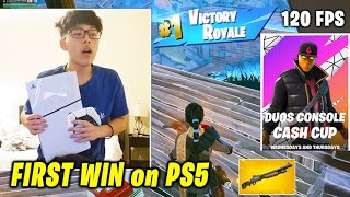 AsianJeffs FIRST TIME Playing PS5 Fortnite amp First Win in Console Cash Cup [upl. by Anehsuc218]