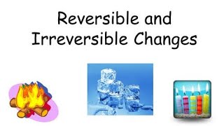 Reversible and irreversible changes  Examples of reversible and irreversible changes educational [upl. by Boehike]