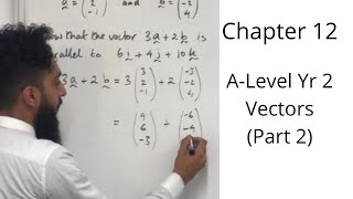 Edexcel ALevel Maths Vectors part 2 [upl. by Anait]