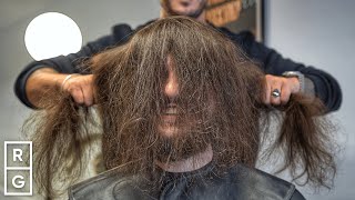 10 YEARS of Long Hair Gets CUT OFF 😱 HUGE Haircut Transformation [upl. by Korfonta]