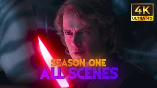 Anakin Skywalker All Scenes 4K  Ahsoka Series [upl. by Tressia209]