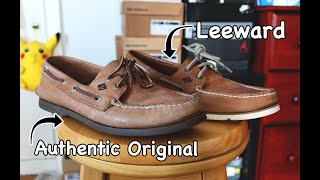 Comparison  Sperry Authentic Original AO vs Leeward  What’s the Difference [upl. by Aspia]