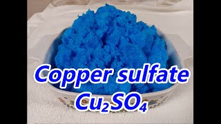 Extraction of copper sulfate from copper nitrate solution Copper sulfate CuSO₄ 🧪 [upl. by Meehan2]