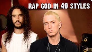 Eminem  Rap God  Performed In 40 Styles  Ten Second Songs [upl. by Erroll]