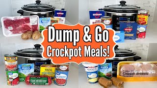 6 DUMP amp GO SLOW COOKER MEALS  Best Easy Crockpot Recipes  Julia Pacheco [upl. by Seniag]