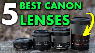 Top 5 Lenses For The Canon M6 amp M50 Mark II 2023 [upl. by Melicent]