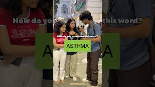 How do you pronounce ASTHMA🤔 shorts [upl. by Hindorff]