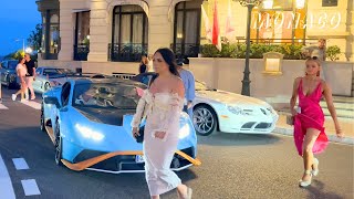 Monacos Supercars Night Life Luxury and Exclusivity [upl. by Abdulla]