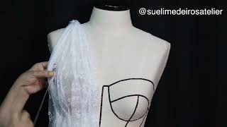 MOULAGE TUTORIAL DIY VESTIDO DRESS HAUTECOUTURE COSTURA FÁCIL chanel houtecouture diy dress [upl. by Ganley]