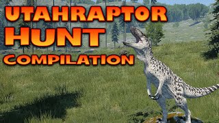 Utah Hunt Compilation  Hunting grounds gameplay  The Isle Legacy [upl. by Motteo739]