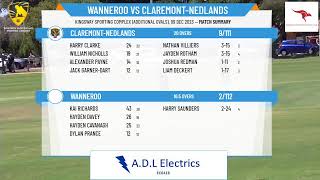 WA Premier Cricket  T20  Round 6  Wanneroo v ClaremontNedlands [upl. by Noelyn]