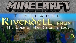 Rivendell Lord of the Rings in Minecraft [upl. by Ednihek70]