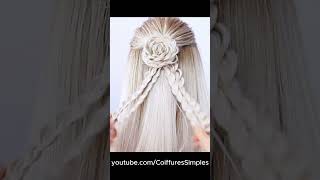 Do you love flowers EASY DIY hairstyles [upl. by Roede358]