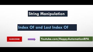 StringManipulation  IndexOf and LastIndexOf [upl. by Weig615]