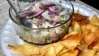 El mejor ceviche en casa rápido receta fácil Antojitos Ktrachos y mas [upl. by Hakvir688]