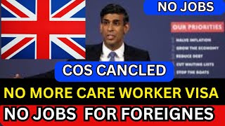 NO MORE CARE WORKERS SPONSORSHIP JOBS  UK Immigration [upl. by Nelac]